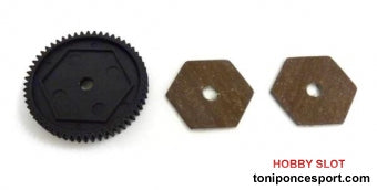 Corona principal 56T and zapatas del slipper 1P