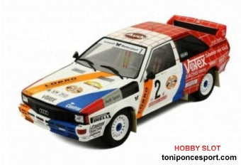 Audi quattro, No.2, Rallye DM, Hunsrück Rallye, H.Demuth/W.Lux, 1984