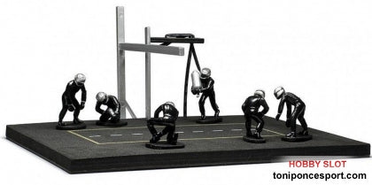 SET PIT STOP BLACK 6 FIFURES - Black