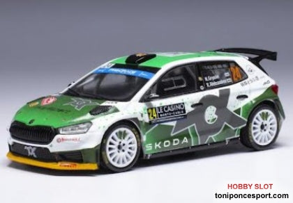 Skoda Fabia, No.24, WRC2, Rally Monte Carlo , N.Gryazin/K.Aleksandrov, 2023