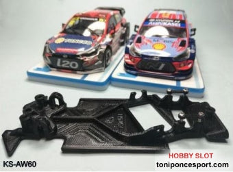 Chasis angular RACE SOFT compatible Hyundai I20 WRC-WRX SCX.