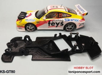 Chasis Angular RACE SOFT Porsche 911 GT3 Rallye SCX