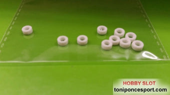 Separadores para eje 3/32 de 2mm. 10und.