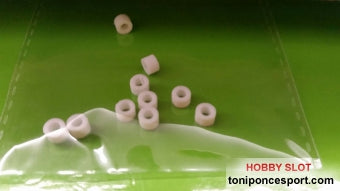 Separadores para eje 3/32 de 4mm. 10und.