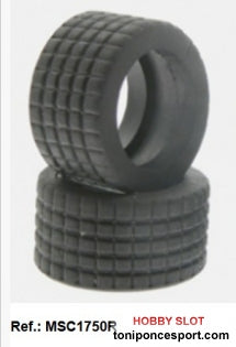 Neumaticos goma 24x11.5mm RS124 G-1 Rallado Especial (x2)