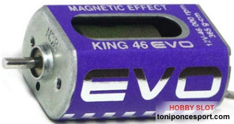Motor KING 46 EVO - 46.000 rpm Magnetic Effect 365 g.cm @ 12V - Long can BOTH SIDES HOLE
