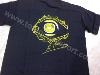 Camiseta negra A. PONCE dibujo faro - Talla M