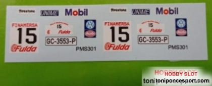 Calca Volkswagen Golf GTI Mk1 Rallye de Maspalomas 1982 José Mª. Ponce - Isabel Fernandez 1/43