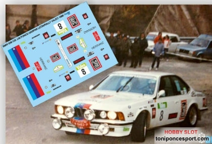 Calca BMW 635 Csi Rally Valeo Madrid 1986 José Mª. Ponce - Gaspar León 1/43