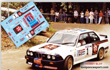 Calca BMW M3 Rally Isla de Gran Canaria 1988 José Mª. Ponce - Antonio Sarmiento 1/43