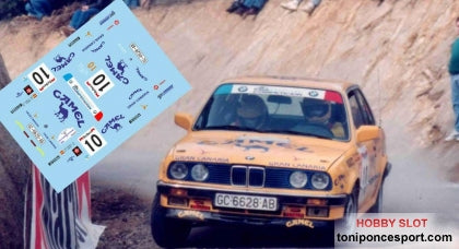 Calca BMW 325 ix Rallye España Cataluña 1991 José Mª. Ponce / José Carlos Deniz 1/43