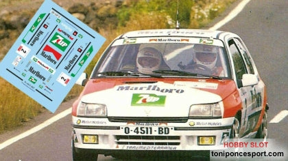 Calca Renault Clio Williams Winner Rallye Villa de Adeje 1994 José Mª. Ponce - Gaspar León 1/43