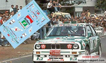 Calca BMW M3 Rallye Villa de Teror 1995 José Mª. Ponce - Gaspar León 1/43