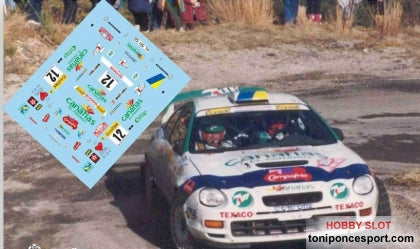 Calca Toyota Celica GT-Four Rally Montecarlo 1997 José Mª. Ponce - Gaspar León 1/43