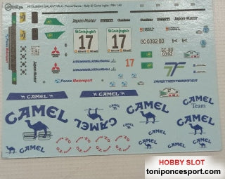 Calca Mitsubishi Galant VR-4  Rallye El Corte Ingles 1994 Toñi Ponce - S. Garcia 1/43