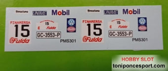 Calca Volkswagen Golf GTI Mk1 Rallye de Maspalomas 1982 José Mª. Ponce - Isabel Fernandez 1/32