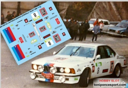 Calca BMW 635 Csi Rally Valeo Madrid 1986 José Mª. Ponce - Gaspar León 1/32