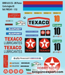 Calca BMW 635 Csi Rallye El Corte Ingles 1985 - J. Mª. Ponce / I. Fernandez - 1/32