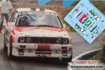 Calca BMW M3 Rallye Maspalomas 1994 Jose Mª Ponce - Gaspar Leon 1/32