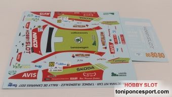 Calca Skoda Octavia Kit-Car Rallye de Canarias 2017 Toñi Ponce - Ruben Glez. 1/32