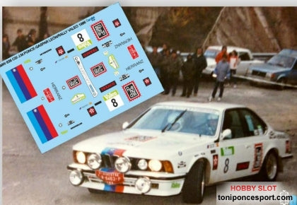 Calca BMW 635 Csi Rally Valeo Madrid 1986 José Mª. Ponce - Gaspar León 1/24