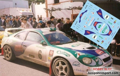 Calca Toyota Celica GT-Four Winner Rally El Corte Inglés 1996 José Mª. Ponce - Gaspar León 1/24