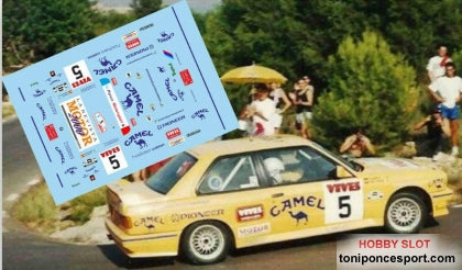 Calca BMW M3 Rallye de la Cerámica 1992 Toñi Ponce / Sebastián García 1/24