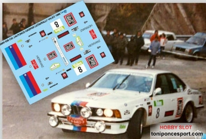 Calca BMW 635 Csi Rally Valeo Madrid 1986 José Mª. Ponce - Gaspar León 1/18