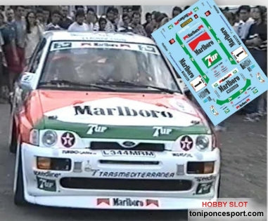 Calca Ford Escort RS Cosworht Rally Isla Bonita 1995 Jose Mª. Ponce 1/18
