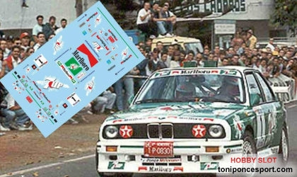 Calca BMW M3 Rallye Villa de Teror 1995 José Mª. Ponce - Gaspar León 1/18