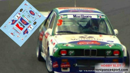 Calca BMW M3 Campeonato de Canarias de Velocidad en Circuito 1998 Jose Maria Ponce 1/18