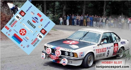 Calca BMW 635 Csi Rallye Isla de Gran Canaria 1987 Jose Mª. Ponce - Gaspar León 1/18