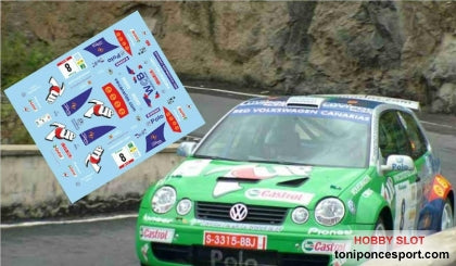 Calca Volkswagen Polo S-1600 Rally El Corte Inglés 2004 José Mª. Ponce - Carlos Larrodé 1/18