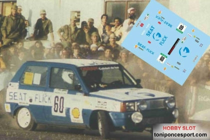 Calca Seat Panda Rallye El Corte Inglés 1983 Toñi Ponce - Orlando Yánez 1/18
