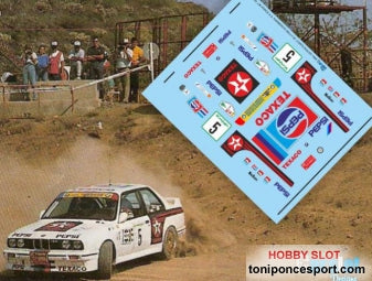 Calca BMW M3 Rallye EL Corte Ingles 1988 José Mª Ponce - Antonio Sarmiento 1/18