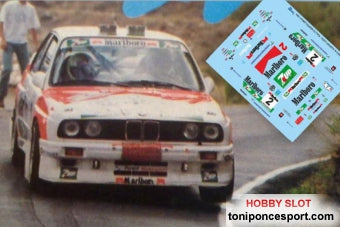Calca BMW M3 Rallye Maspalomas 1.994 " Jose Mª Ponce " 1/18
