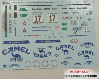 Calca Mitsubishi Galant VR-4  Rallye El Corte Ingles 1994 Toñi Ponce - S. Garcia 1/18