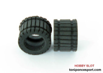 Neumaticos Slick Rallado 1/24 R Chapo