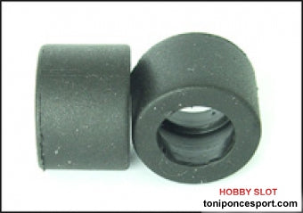 Neumaticos Slick Ancho 1/24 20x14mm. (x4)