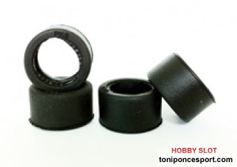 Neumaticos Slick PB 1/24 20,5 x 12mm. (x4)