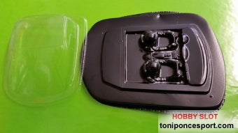 Bandeja Lexan en negro + Cristal para Mitscubishi Avant Slot