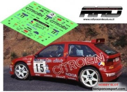 Calca Citroen ZX KitCar Puras-Del Barrio Rally Catalunya 1997