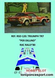 Calca Triumph TR7 Per Eklund Rac Rally 80