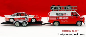 Furgon Team Bastos Rally Condroz Furgon GMC + Remolque + Opel Manta Rallye de Condroz