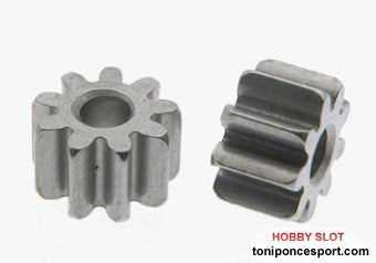 Piñon 9d. M50 Acero para eje 2mm.