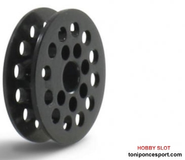 Polea Dentada 12d. p/correa 1.8mm. Eje 3/32 con Tornillo M2.