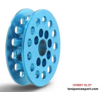 Polea dentada 13d. Azul para Ejes 3/32