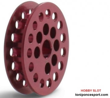 Polea Dentada 15d. p/correa 1.8mm. Eje 3/32 con Tornillo M2.