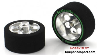 Rueda Espuma 27.5x13mm Procomp-4 para Eje 3mm. Llanta en Aluminio ø21mm
