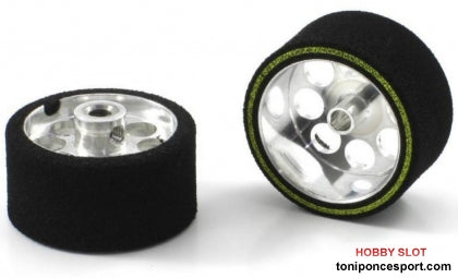 Rueda Esp. 25.5x13mm Procomp-2 para Eje 3mm. Llanta an Aluminio ø21mm